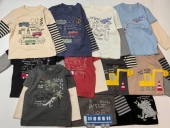 男童恐龙新干线刺绣长袖 0699 T恤 120 130cm日单春秋 8090100 110