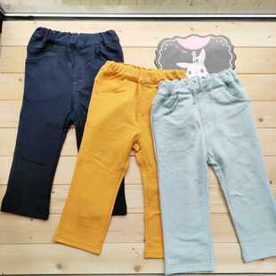 100 110 0155断码 纯棉毛圈男女童直筒长裤 120cm春秋款 特价