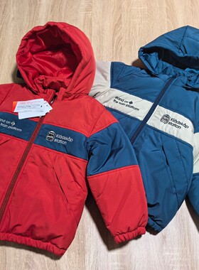 0543 100110120130cm冬款 kladskap男童新干线绒马甲加棉服两件套