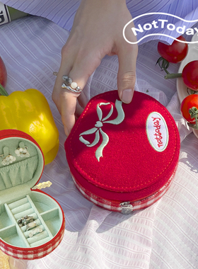 NotToday|番茄首饰收纳盒 原创项链耳钉发夹饰品收纳盒创意礼物