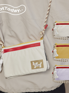 NotToday大耳狗多功能斜挎包多分区护照证件包手机包日常出行收纳