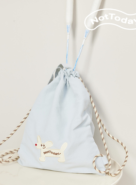 NotToday大耳狗束口包抽绳双肩包大容量出游旅行通勤包可折叠软包