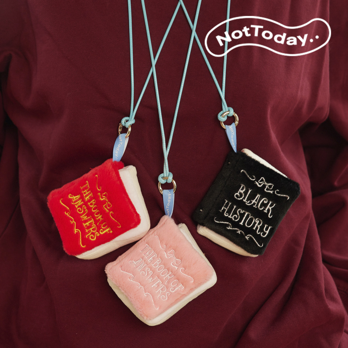 NotToday|答案之书耳机包挂脖装饰airpods蓝牙毛绒耳机包创意礼物,服饰配件/皮带/帽子/围巾,包挂件,淘宝优惠券,粉丝福利购,淘宝优惠卷