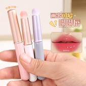口红刷唇刷迷你便携带盖专业圆头果冻唇咬唇晕染唇笔小唇刷方便晕