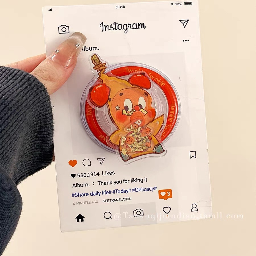 卡通圣诞摇摇乐适用Magsafe磁吸手机支架可伸缩折叠便捷强力吸附