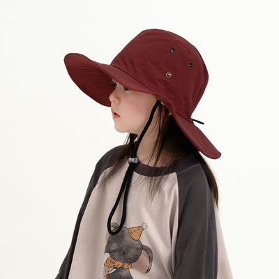 儿童速干大帽檐渔夫帽防晒遮阳帽