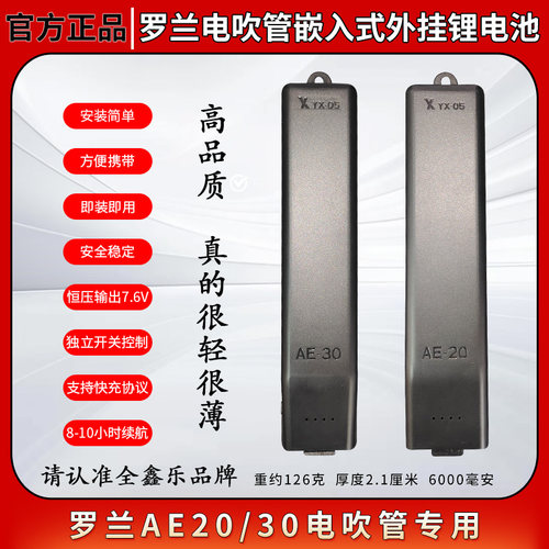 罗兰电吹管嵌入式外挂锂电池