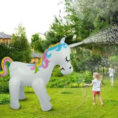 Float Joy Sprinkler for Kids Unicorn Water Sprinklers Inflat