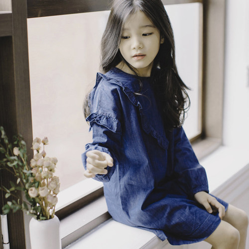 小佩猪儿童2021春款长袖连衣裙