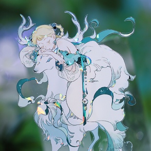 【迷雾森林】人物手帐胶带短循环分装 长发公主 森知树屋手帐贴纸