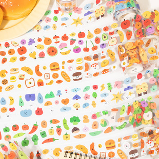 语闲模切胶带分装 签收好心情 可爱萌趣表情图案手帐装饰日记标记