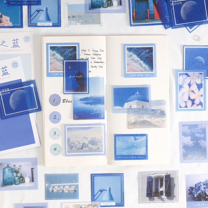 手账素材包套装色彩物语小清新ins风网红手帐和纸贴纸初学者做收