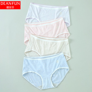头 性感无痕纯棉抗菌裆女生短裤 蝶安芬内裤 女士莫代尔平角裤