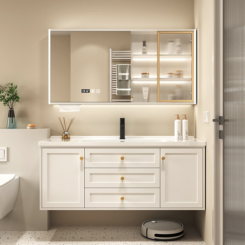 浴室柜陶瓷一体盆卫生间洗脸盆柜组合卫浴柜加深洗脸洗手台盆