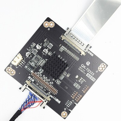 全新升级QK-72333 2K转4K 4K转2K转接板VbyOne转LVDS QK-NT72333
