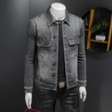 2026春装新款男士休闲牛仔夹克衫水洗外套工装款N9608P138假模，男装夹克，电商D230