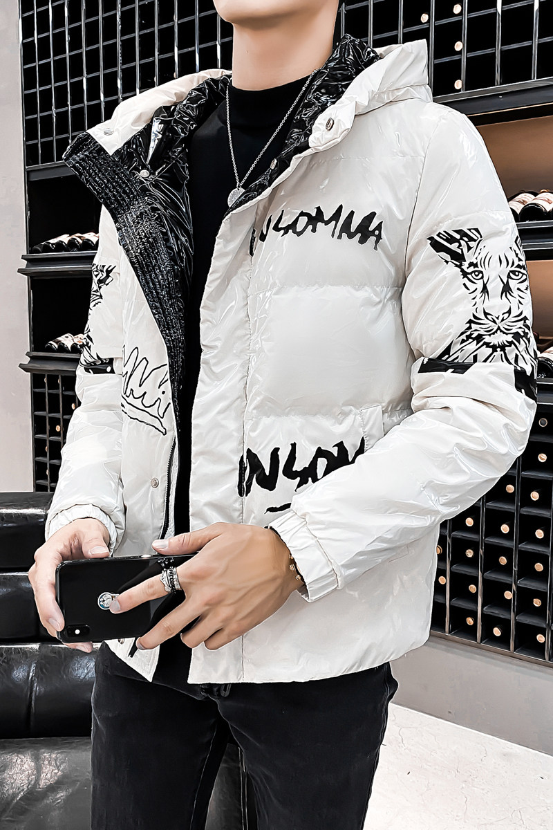亮面微阔2020冬季男士新款国标80绒羽绒服大码连帽外套Y87P195,男装羽绒服,电商D230