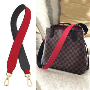 适用lv neverfull肩带红色包带配件老花包斜挎包宽肩带单肩带撞色