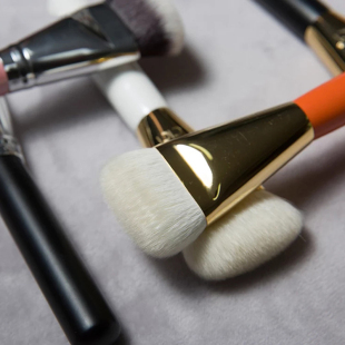 cici化妆刷一字粉底刷修容高光刷腮红刷 动物毛多功能超柔软粉刷