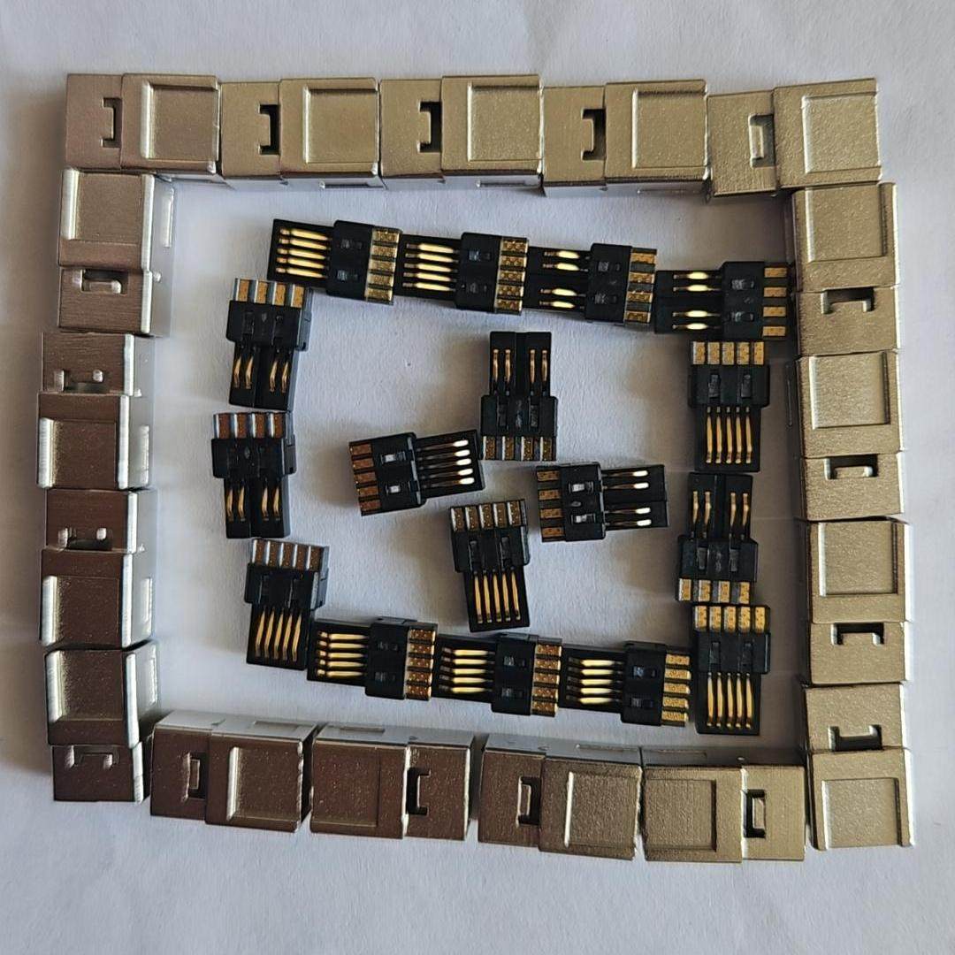 IEEE 1394B 9P焊线插头 连接器 1394B 9PIN  锌合金 公头