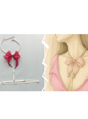 lolita内衣百搭珍珠项链挂脖