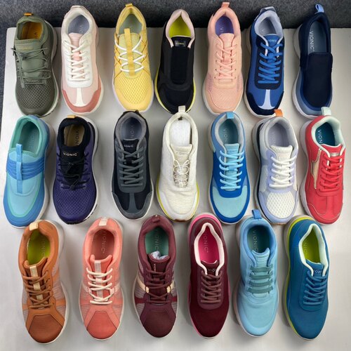 美国VIONIC女士运动鞋 休闲鞋轻便徒步鞋 足弓支撑鞋垫微瑕清仓