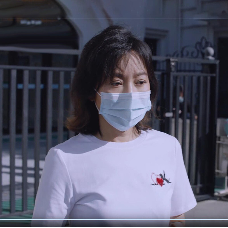 少年派同款闫妮棉爱心形天使白色T恤女短袖宽松休闲夏季新款2023