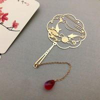 Ancient Style Metal Bookmark With Tassel And Koi Engraving thumbnail 7