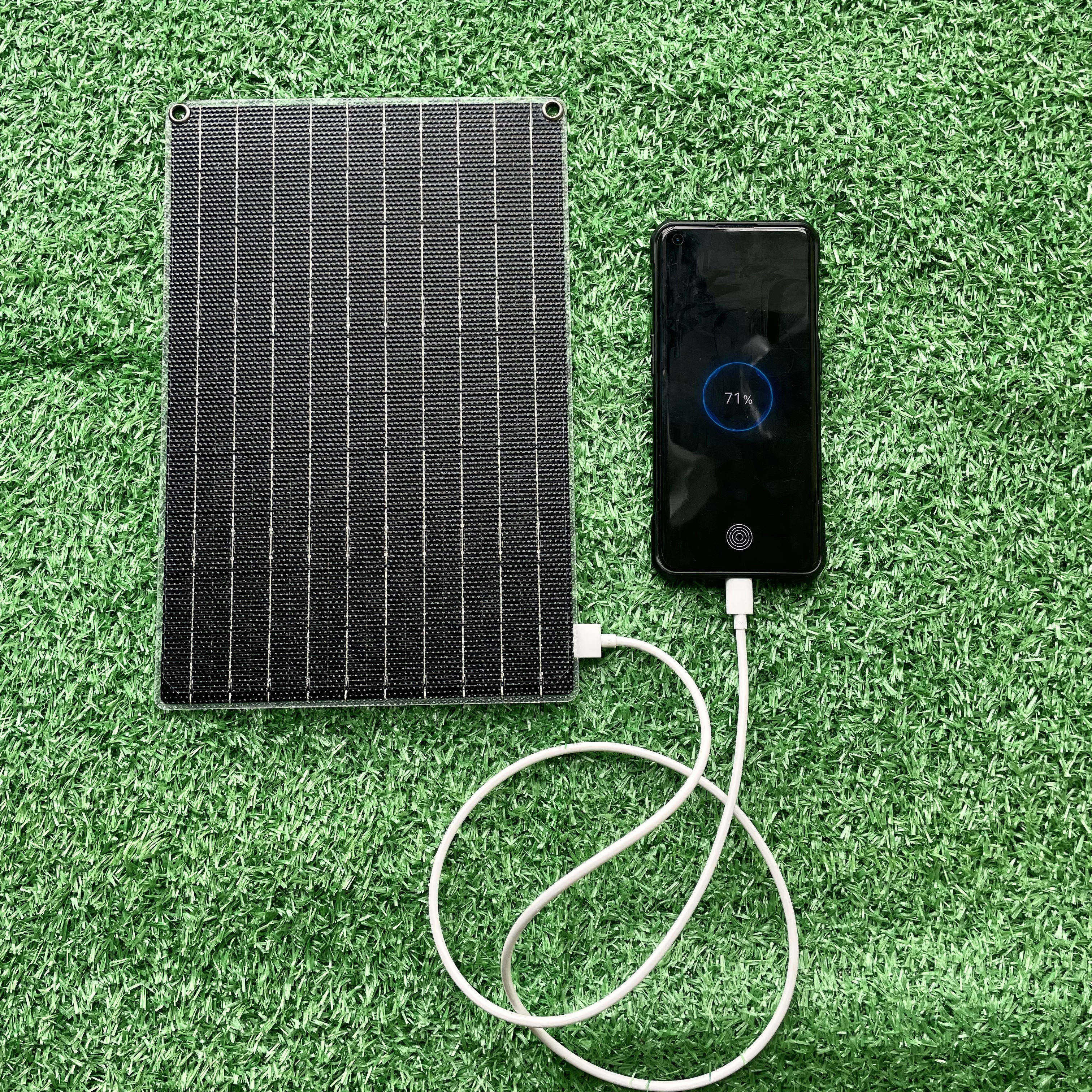 24W单晶硅太阳能充电板户外电源便携折叠手机充电宝快充光伏电池 五金/工具 太阳能充电器 原图主图