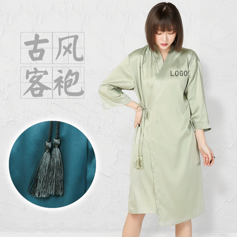 网红中国风理发店围布焗油高档