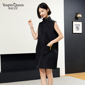 技师衣 罩衣中大工焗油染发长袖 发廊美发工作服立领款 剪发围裙短袖