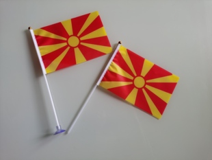 7号8号北马其顿国旗可开票手挥旗手摇旗北马其顿小国旗小旗子