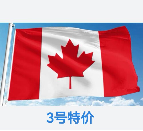 包邮特价3号128*192cm加拿大国旗户外旗装饰旗帜大旗子大国旗