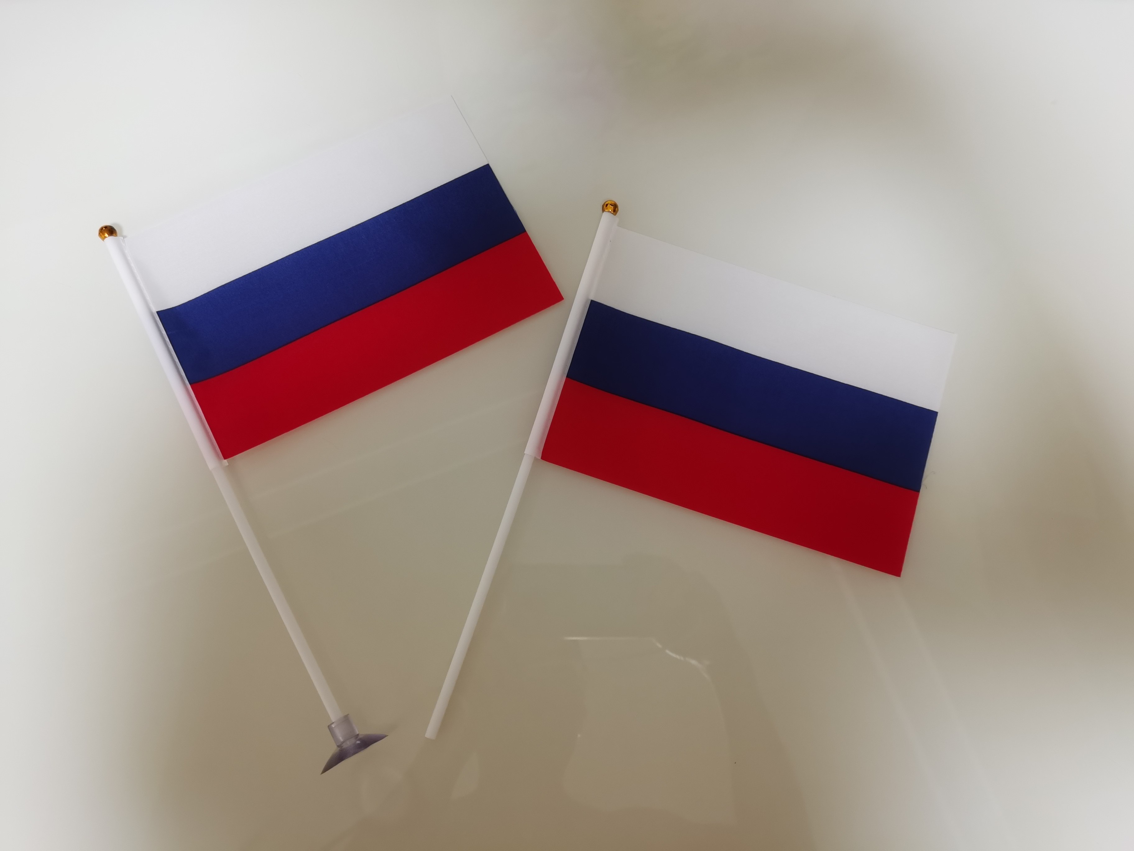 7号8号俄罗斯手摇旗俄罗斯国旗可插墙带旗杆手挥旗俄罗斯小国旗