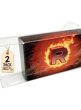 美版PTCG火箭队火焰鸟ex Team Rocket's Moltres ex的透明保护盒