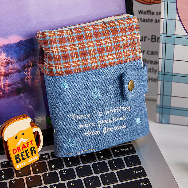 牛仔布拼接m5活页本手账本笔记本本子高颜值DIY手帐痛本便携迷你,文具电教/文化用品/商务用品,手帐/日程本/计划本,淘宝优惠券,粉丝福利购,淘宝优惠卷