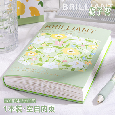 加厚款手账美术复古油画A5集章册