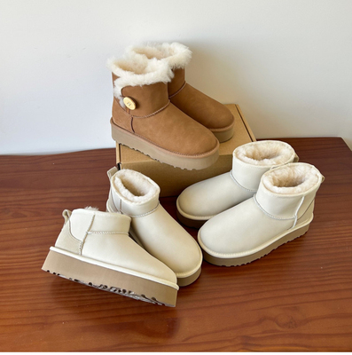 羊皮毛一体真皮羊毛防泼水雪地靴