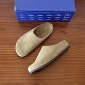 外穿博肯穆勒鞋 row 男女半拖春夏季 时尚 真牛皮勃肯鞋 真皮包头拖鞋