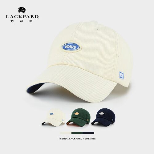 lackpard力可派棒球帽男新款软顶字母鸭舌帽休闲户外时尚刺绣帽子