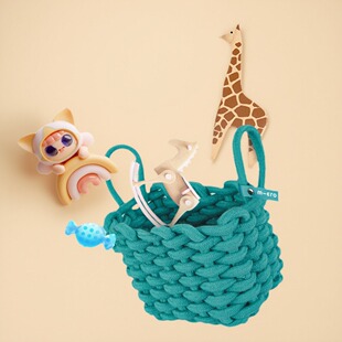 儿童滑板车配件自行车收纳小篮子储物篮子 瑞士micro迈古编织篮