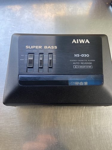 中古回流二手爱华AIWA HS-G30随身听日本原装SUPER BASS三段音效