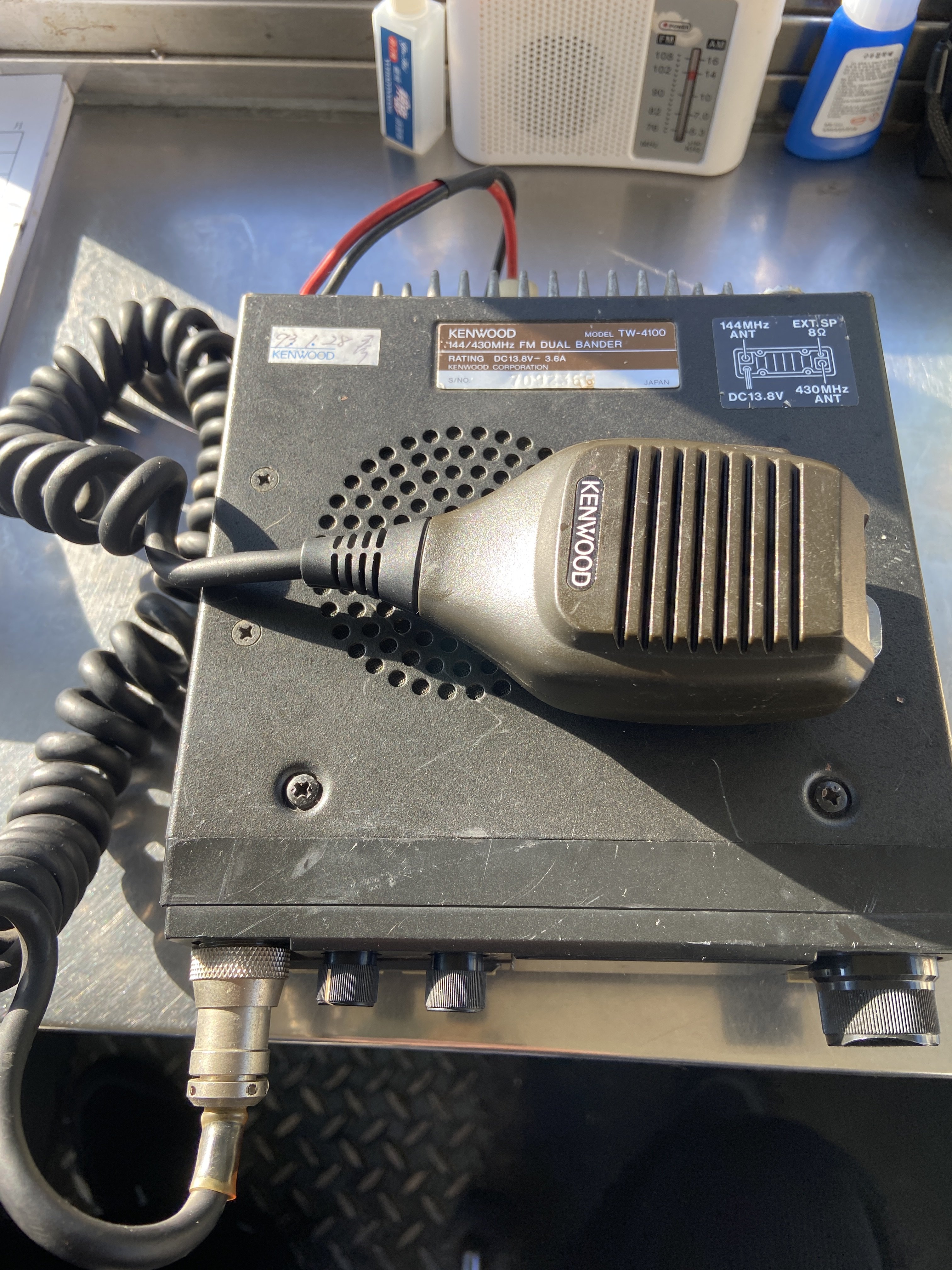 中古回流二手KENWOOD建伍 TK-868车载对讲机，带原装手咪，