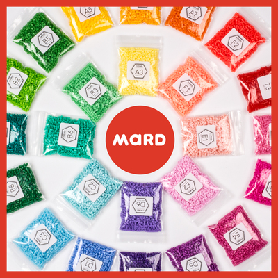 MARD拼豆 2.6mm 5mm 融合拼豆  拼拼豆豆 益智手工 拼豆豆 补充装