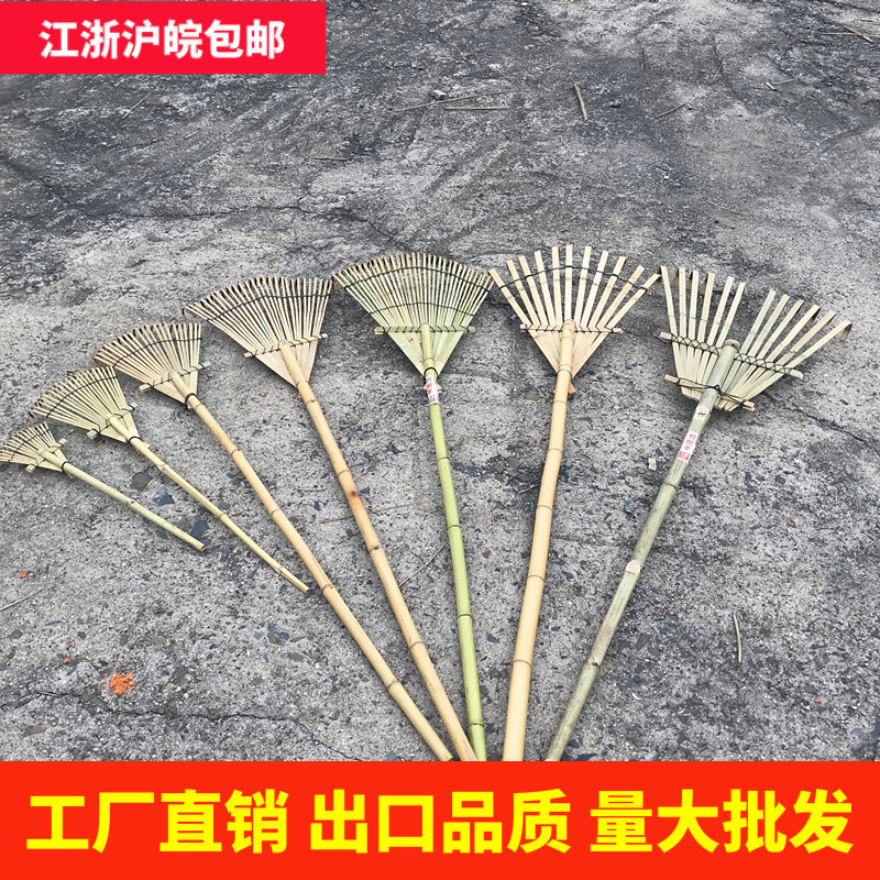 出口日本装饰竹耙  耙子 耙树叶 耙草 耙稻谷 竹熊手 农用竹耙