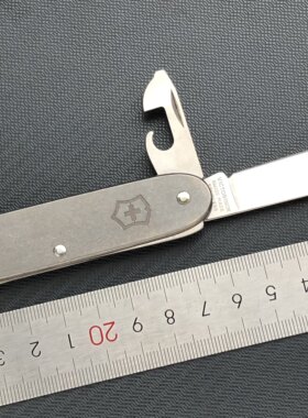 铝柄改钛柄93mm瑞士军刀先锋0.8201.26 钛柄钛隔板钛钥匙孔