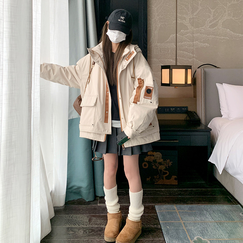 现货2026冬新款连帽90绒羽绒服外套D738-P290-控408买家秀,女装羽绒服,浙宝256