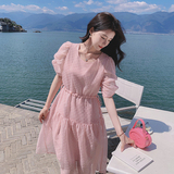 现货2023夏雪纺度假旅行连衣裙X366-P110-控168，女装连衣裙，浙宝256