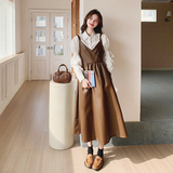 档口现货2026春吊带连衣裙皮衣皮裙有里布C180-P135-控218，女装连衣裙，浙宝256