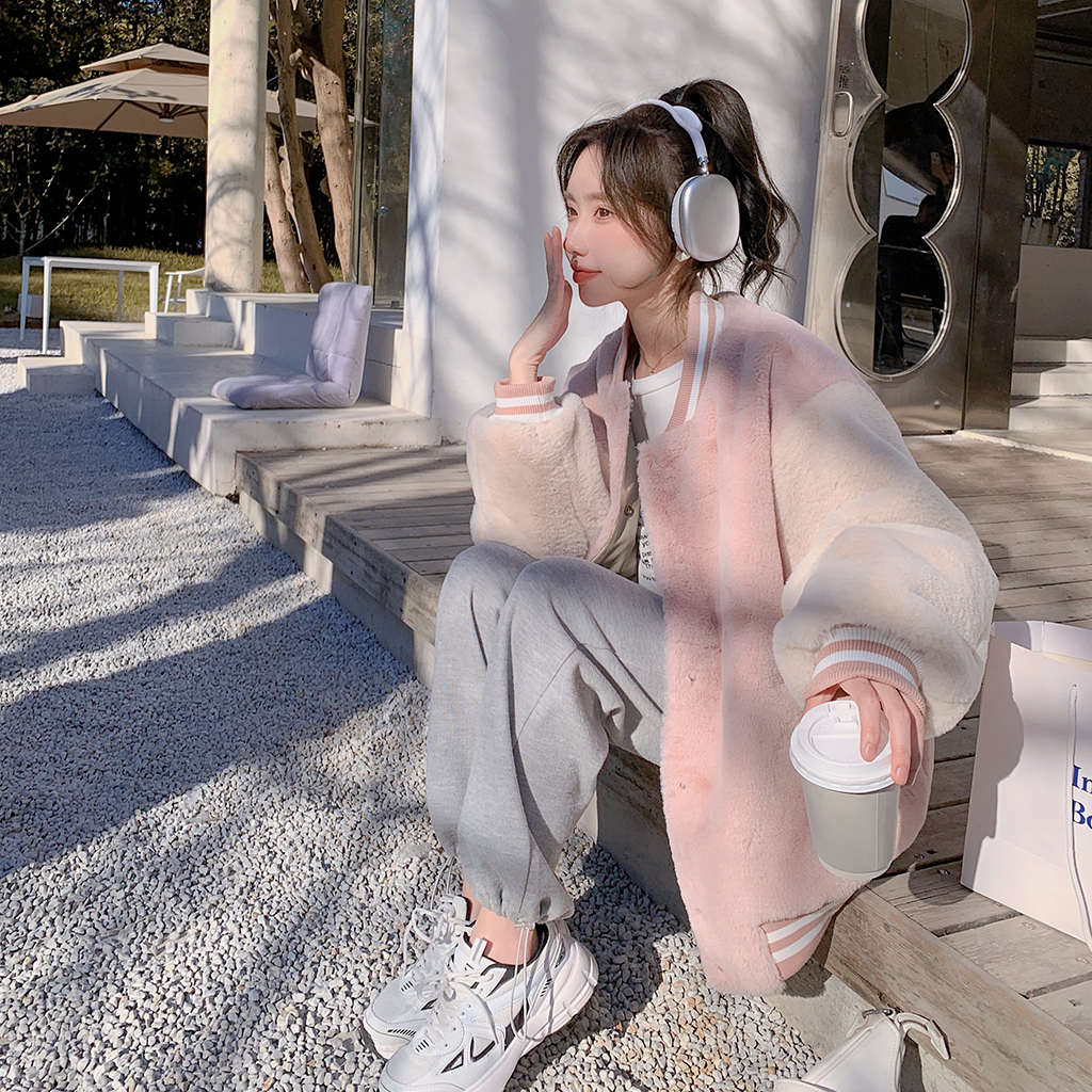 已现货2025冬新款兔毛外套上衣D721-P145-控238，女装棉衣/棉服，浙宝256